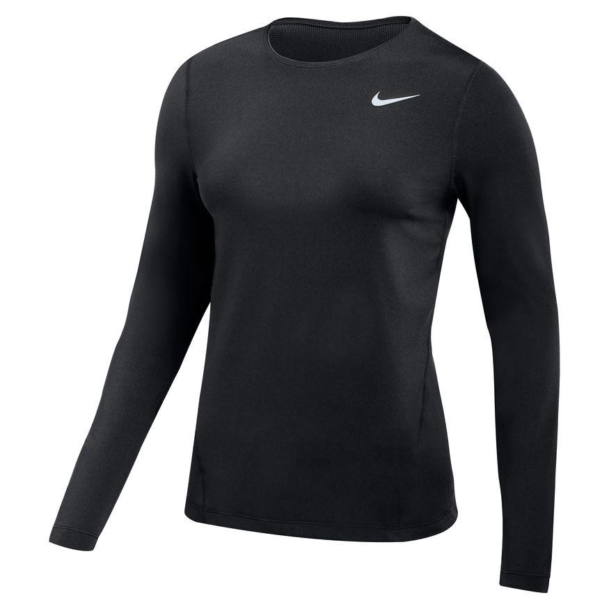  Women's Nike Pro Long- Sleeve Mesh Top