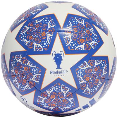 adidas UCL Training Texture Istanbul Soccer Ball WHITE/BLUE/ORANGE