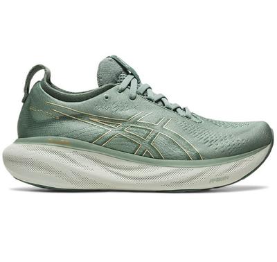 Women's Asics Nimbus 25 FOGGY_TEAL/CHAMPAGNE