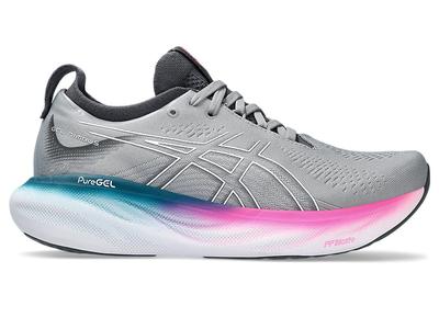 Women's Asics Nimbus 25 SHEET_ROCK/WHITE