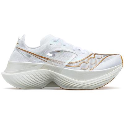 Women's Saucony Endorphin Elite WHITE/GOLD