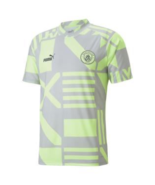 Puma Manchester City Pre-Match Jersey Grey/Fizzy Light