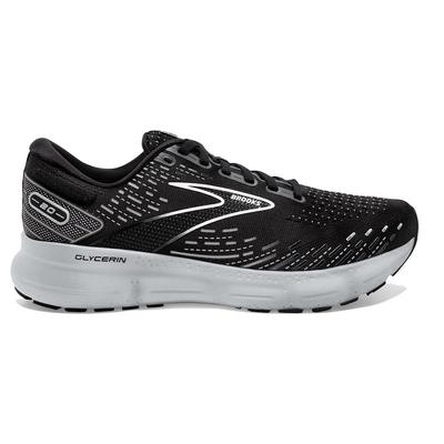 Men's Brooks Glycerin 20 (Wide) BLACK/WHITE/ALLOY