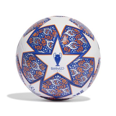 adidas UCL League Istanbul Soccer Ball WHITE/BLUE/ORANGE