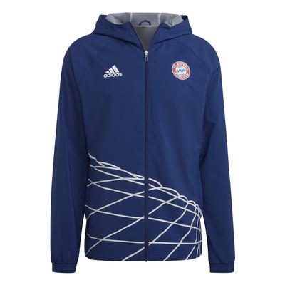 adidas FC Bayern Windbreaker Jacket Victory Blue