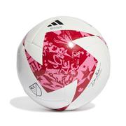 adidas MLS Club Soccer Ball 2023: White/Red/Pink