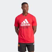 adidas Manchester United DNA Graphic Tee: Red