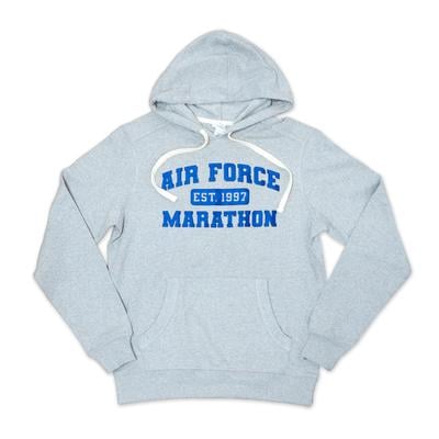 Men's Re-Fleece Hoodie Retro Air Force Marathon LT_HTR_GREY/BLUE
