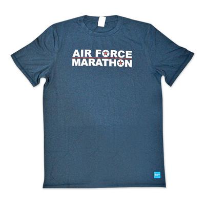 Men's Performance Tech Short-Sleeve Air Force Marathon HTR_NAVY