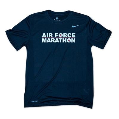 Men's Nike Legend Short-Sleeve Air Force Marathon BLACK