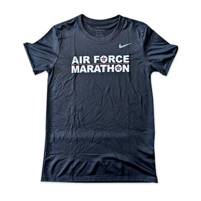Men's Nike Legend Short-Sleeve Air Force Marathon BLACK