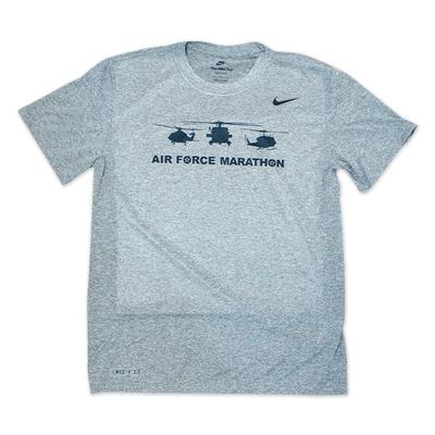 Men's Nike Legend Short-Sleeve Air Force Marathon Birds CARBON_HEATHER