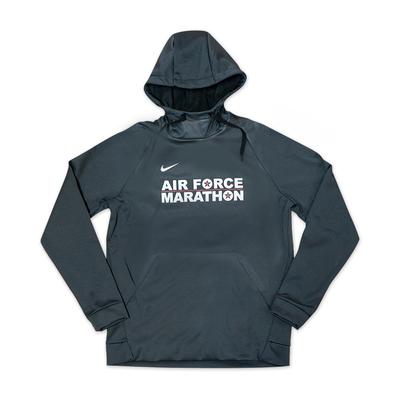 Men's Nike ThermaFIT Hoodie Air Force Marathon ANTHRACITE