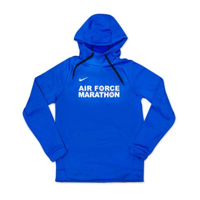 Men's Nike ThermaFIT Hoodie Air Force Marathon ROYAL