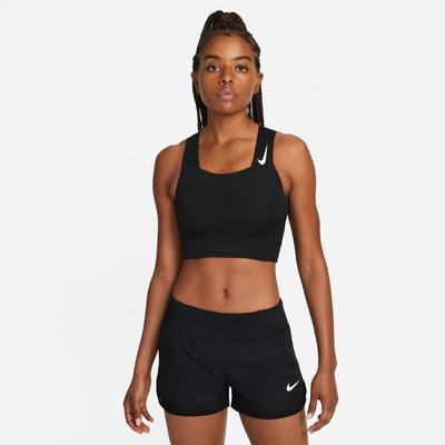 Women's Nike AeroSwift Crop Top BLACK/WHITE