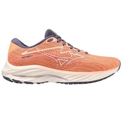 Women's Mizuno Wave Rider 27 CORAL_REEF/SNOW_WHT