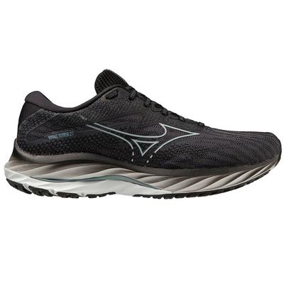 Men's Mizuno Wave Rider 27 EBONY/ILLUSION_BLUE