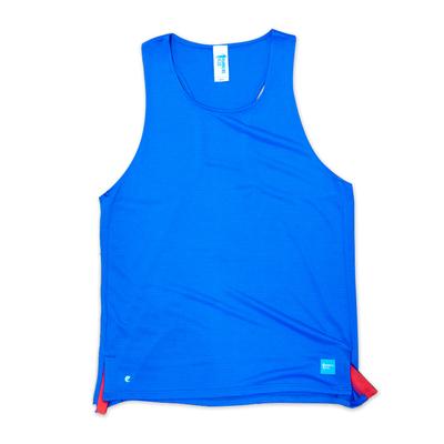 Men's Runners Plus EcoTech Singlet BLUE_ASTER