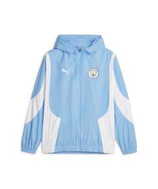 Puma Manchester City Prematch Woven Anthem Jacket Light Blue/White