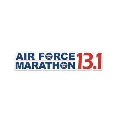 Medium Stickers Air Force Marathon 13.1
