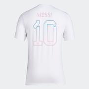 adidas Inter Miami Messi N&N Tee: White