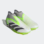 adidas Predator Accuracy+ FG: White/Black/Lemon