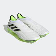 adidas Copa Pure+ FG: White/Black/Lemon