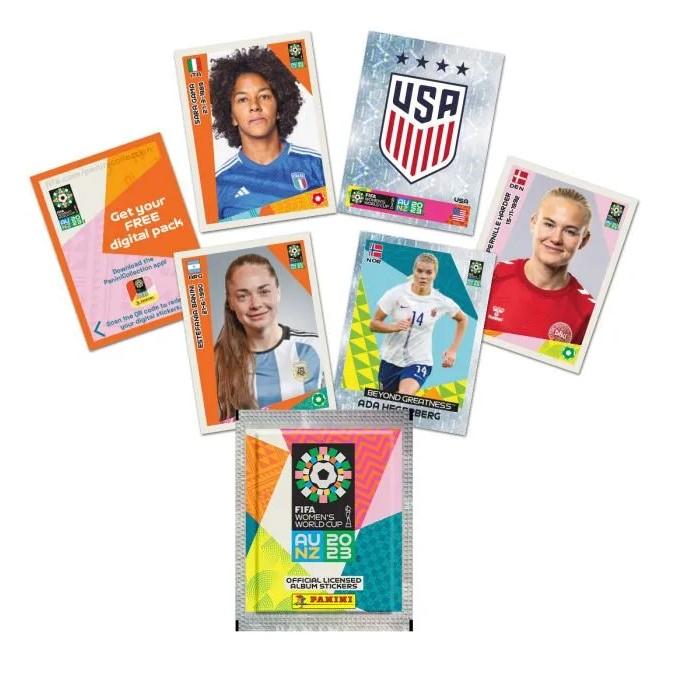 2023 Panini Women's FIFA World Cup Stickers - 2 Boxes (500 Stickers)