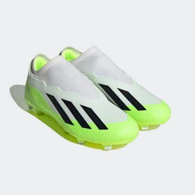 adidas X Crazyfast.3 Laceless FG White/Black/Lemon