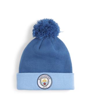 Puma Manchester City FC Fan Pom Beanie Hero Blue/Light Blue