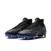 Nike Zoom Mercurial Superfly 9 Pro FG: Black/Chrome/Royal