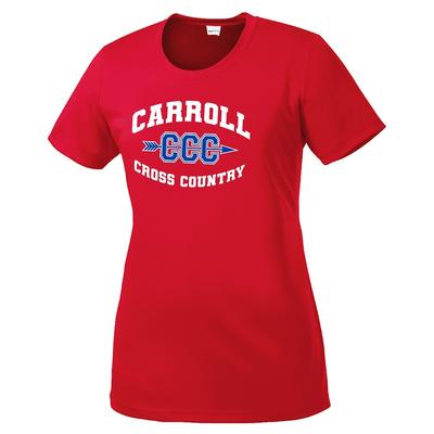 Women's Carroll XC Competitor Tech Short-Sleeve TRUE_RED