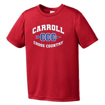 Youth Carroll XC Competitor Tech Short-Sleeve TRUE_RED