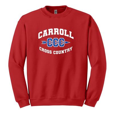 Men's Carroll XC Heavy Blend Crewneck Sweatshirt RED