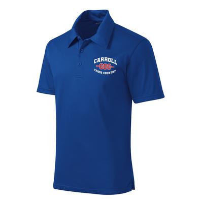 Men's Carroll XC Active Textured Polo TRUE_ROYAL