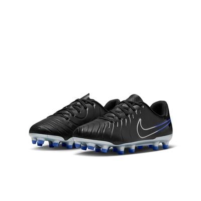 Nike Tiempo Legend 10 Club FG Youth Black/Chrome/Royal