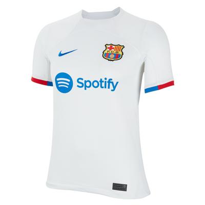 Nike FC Barcelona 2023/24 Stadium Away Youth WHITE/BLUE
