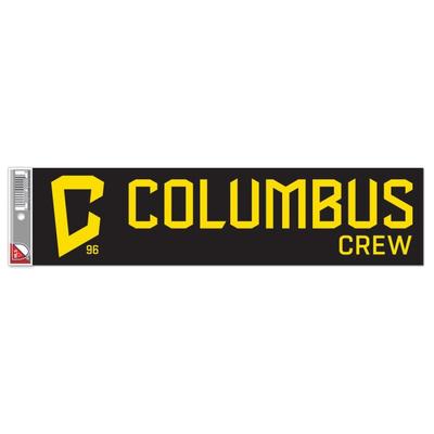 Columbus Crew Bumper Sticker BLACK/YELLOW