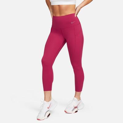 Women's Nike Universa High-Waisted 7/8 Leggings with Pockets NOBLE_RED/BLACK