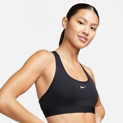 Women's Nike Swoosh Light Support Non-Padded Sports Bra BLACK/WHITE