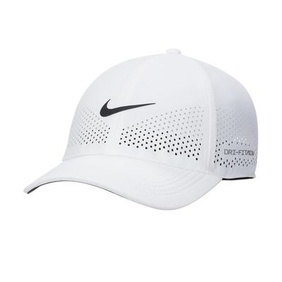 Nike Aerobill Club Swoosh Cap WHITE/BLACK