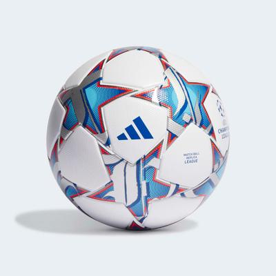 adidas UEFA Champion's League League Soccer Ball White/Silver/Cyan