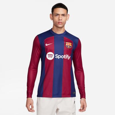 Nike Barcelona Home LS Jersey 23/24 Royal/Red/White