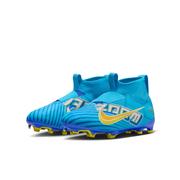 Nike Zoom Mercurial Superfly 9 Academy KM FG Youth: Baltic Blue/White