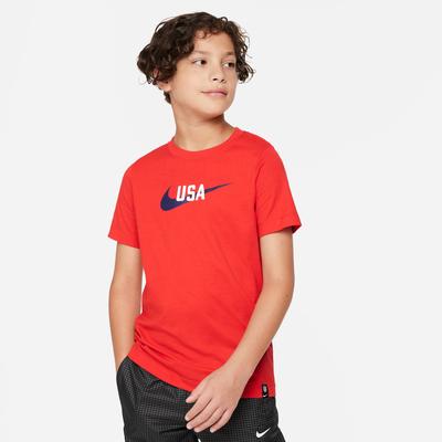 Nike U.S. Swoosh T-Shirt Youth Speed Red