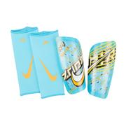 Nike Kylian Mbappe KM Mercurial Lite Soccer Shin Guards: Blue/Sundial/White