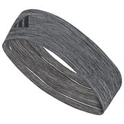 adidas Alphaskin 3 Plus Headband: Heather Grey/Black