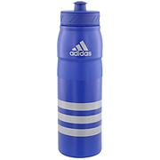 adidas Stadium 750 Plastic Water Bottle: Royal/Silver