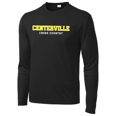 Men's Centerville XC Competitor Long Sleeve BLACK