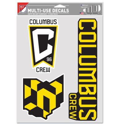 Columbus Crew Multi Use Decal 3 Fan Pack